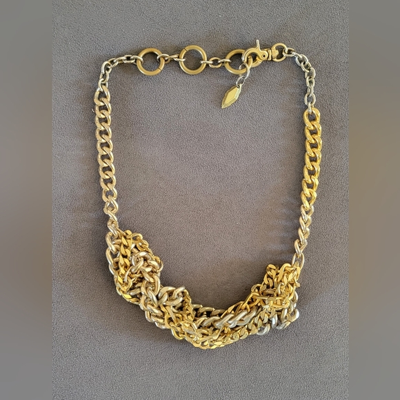 Soo Ihn Kim Gold Tone Statement Necklace - Picture 7 of 7